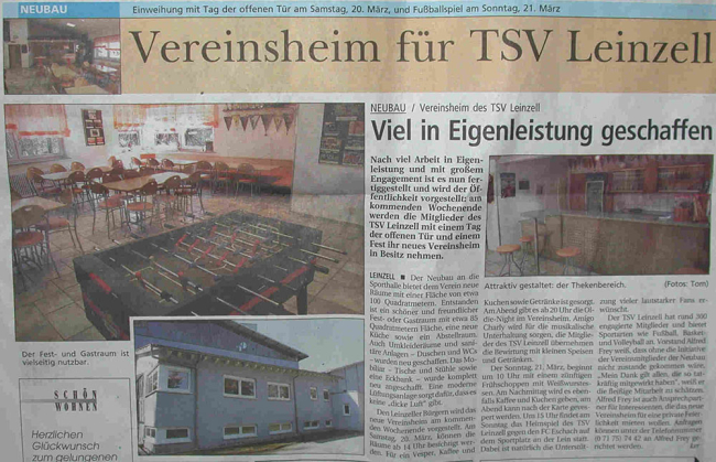 tsv-leinzell verein vereinsheim einweihung-2004